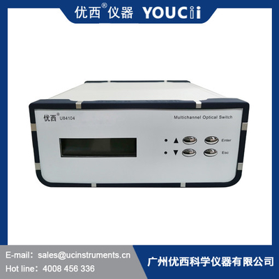 Geri Dönüş Kaybı 50dB Çalışma Dalga Boyu 1260 ～ 1650nm ile 2/4/8/16 Chanel Masaüstü Optik Anahtar