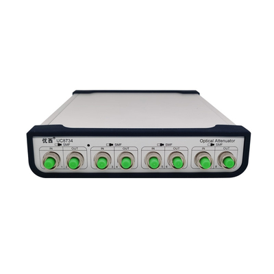 4 Kanal Değişken Optik Zayıflatıcı 9um 125um Tek Modlu Fiber